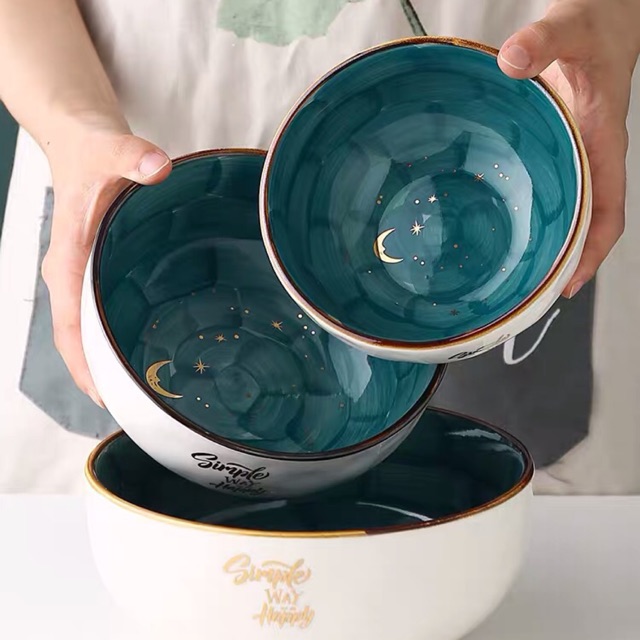 Bát sứ hoạ tiết bầu trời sao - 3 kích cỡ
