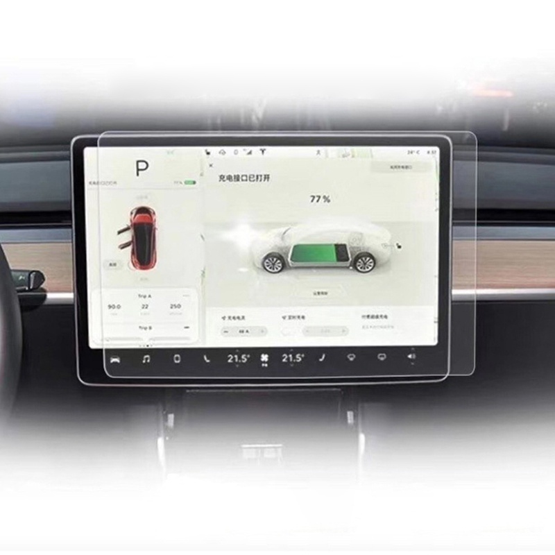 Kính Cường Lực Bảo Vệ Màn Hình Chống Dấu Vân Tay Cho Model 3 Y X S Touchscreen 15 17 Inch