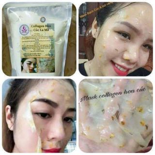 100 gam bột mặt nạ collagen cánh hoa cúc la mã Handmade