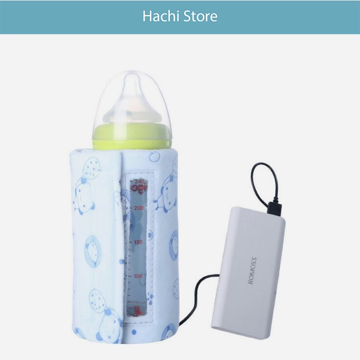 Túi ủ bình sữa nóng, túi ủ nóng bình cho bé - Phù hợp tất cả các loại bình dùng dây sạc điện thoại tiện lợi