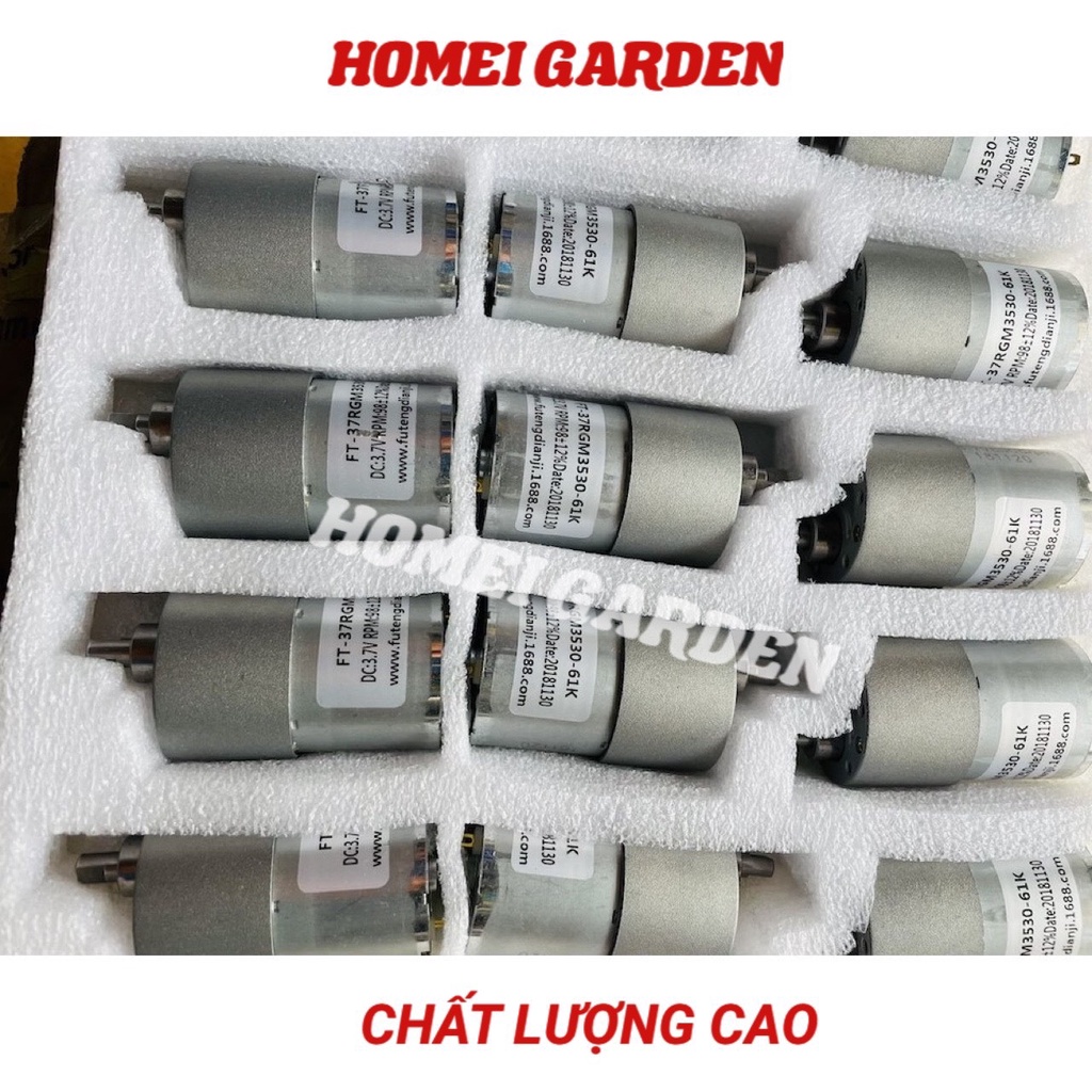 Motor giảm tốc 3V - 7,4V lực mạnh chạy êm bánh răng kim loại 88 - 196 RPM - D0367