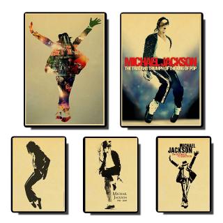 Tranh Treo Tường In Hình michael jackson Phong Cách vintage Chất Lượng Cao Trang Trí Nội Thất