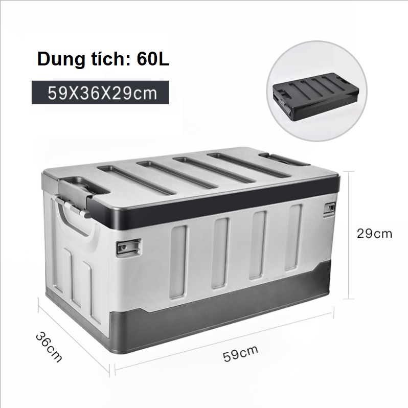 Thùng gấp gọn mẫu mới đựng đồ trong oto, gia đình