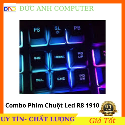 Bộ Phím + Chuột R8 1910 Chuyên Game Giả Cơ Led 7 Màu - Hàng Mới - Full Box - Bảo Hành 12 tháng