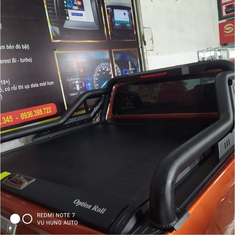Nắp thùng cuộn Cơ Option Roll lắp cho isuzu Dmax,Ranger,Bt50,Colorado