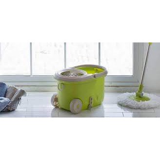 Bộ Lau Nhà 360 Độ Lock&Lock WALKABLE MOP-L003 Xanh Lá