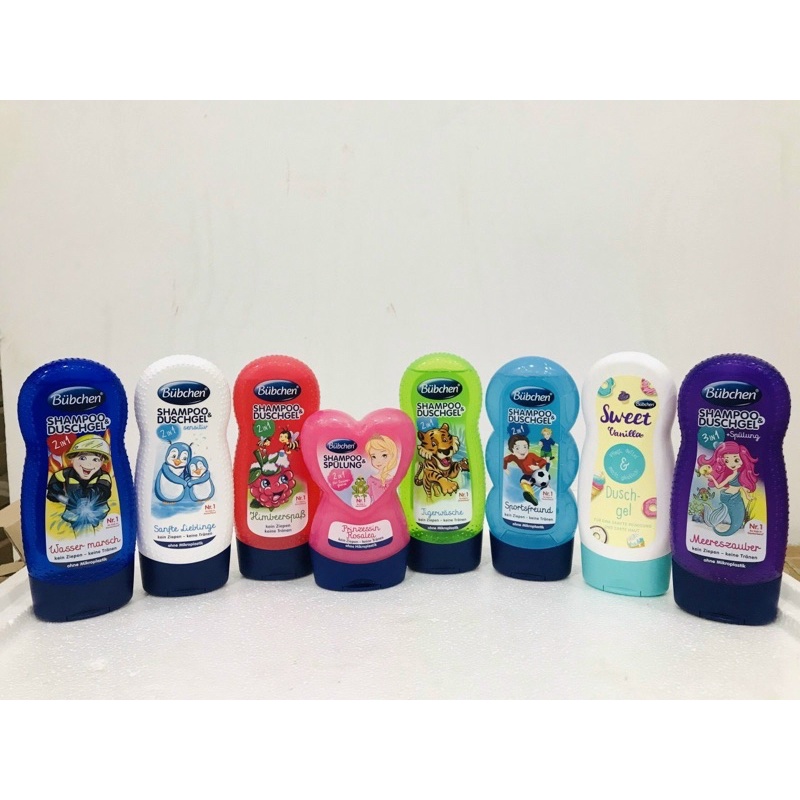Bộ sản phẩm sữa tắm & Dầu gội 2in1 Bubchen Nestle Đức ( Dành cho bé từ 3 tuổi trở lên ) Lọ 230ml