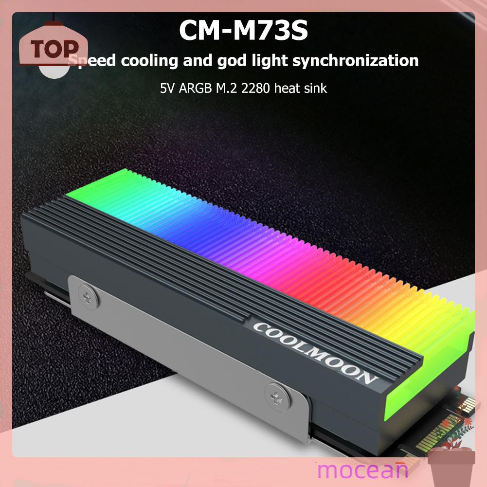 Mocean Quạt Tản Nhiệt Cm-M7S M.2 Ssd 2280 Argb