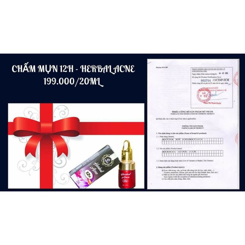 SERUM CHẤM MỤN 12H HUỲNH ĐỖ