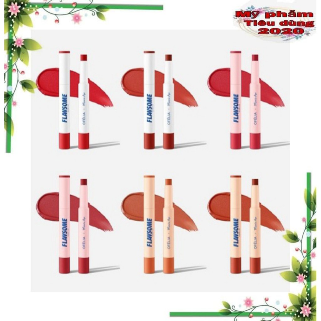 Son Thỏi OFELIA x MIRACLE APO FLAWSOME GLOWY LIP 2g