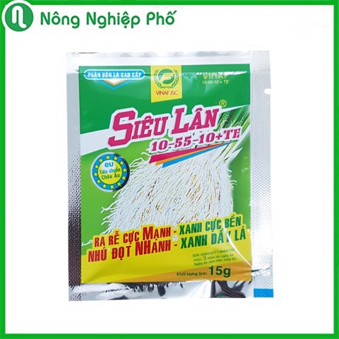 Phân Bón Vô Cơ Siêu Lân (10-55-10) Kích Thích Ra Rễ Và Phân Hóa Mầm Hoa Gói 15 Gram