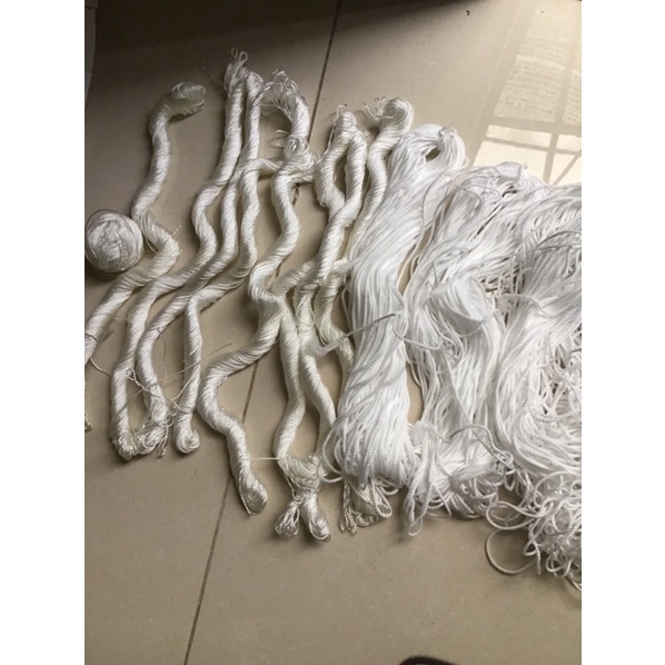 Dây dù trắng thả diều - dây dù xà tích đa năng cuộn 30 mét