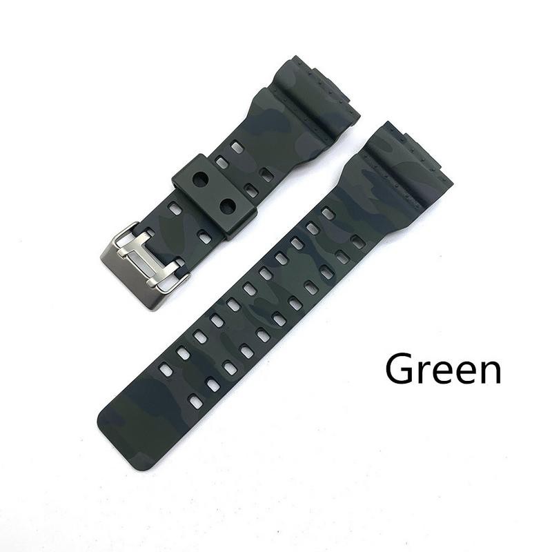 Dây đeo đồng hồ từ silicon họa tiết rằn ri thay thế cho CASIO G-Shock GA-110/ 100/ 120/ GD120