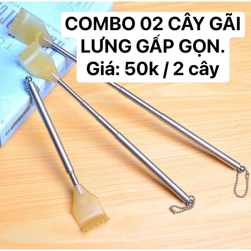 COMBO 02 CÂY GÃI LƯNG GẤP GỌN