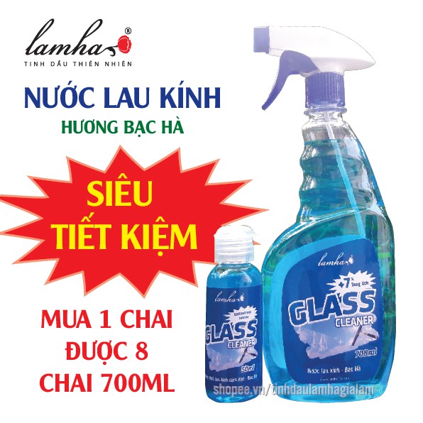 Nước lau kính hương Bạc Hà