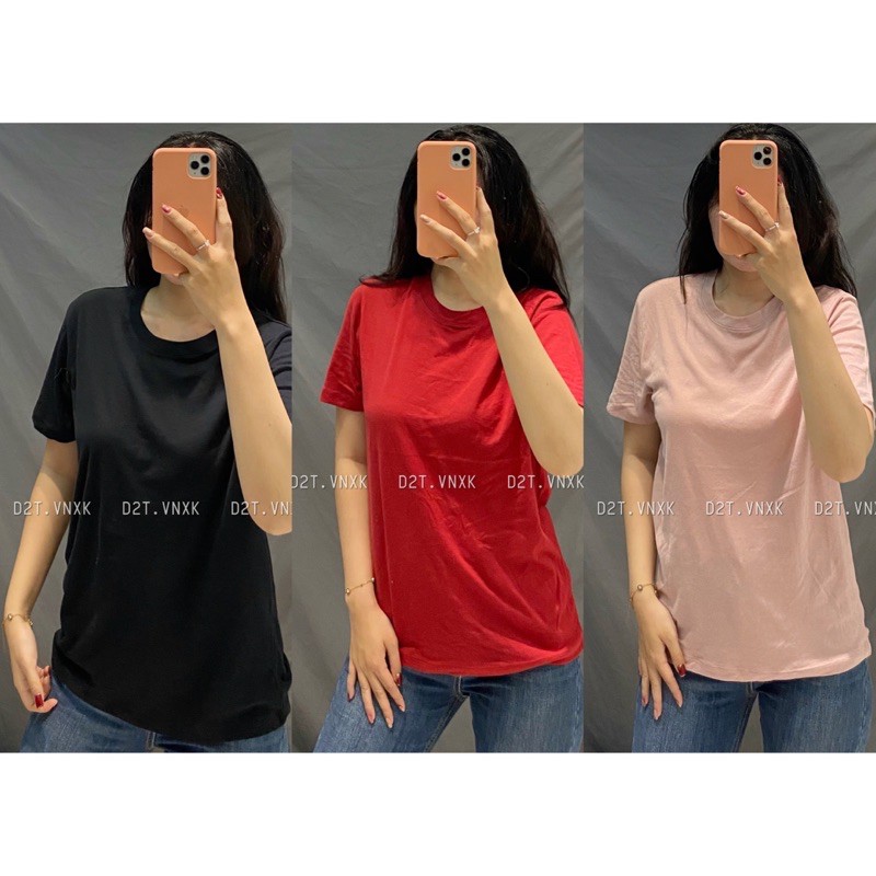 (Bảng màu 1) Áo Thun Trơn Unisex Xuất Khẩu