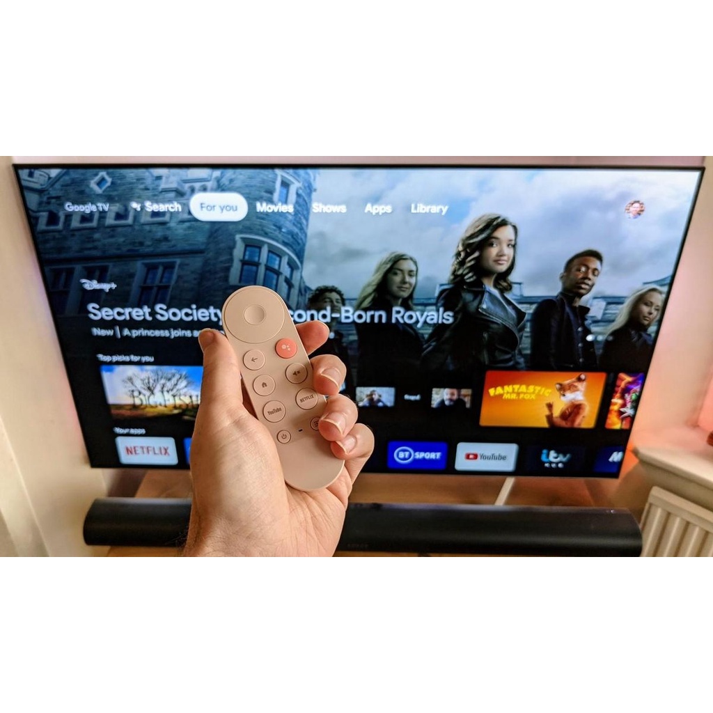 Thiết Bị Google Chromecast TV 4K Điều Khiển Giọng Nói Tiếng Việt - Hàng Chính Hãng - BH 1 Năm - Có Xuất VAT