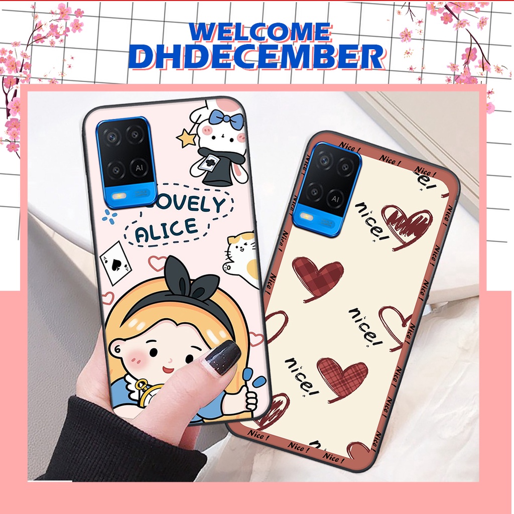 Ốp lưng Oppo A54 in hình nice ,good luck happy ốp xinh viền dẻo đẹp chất