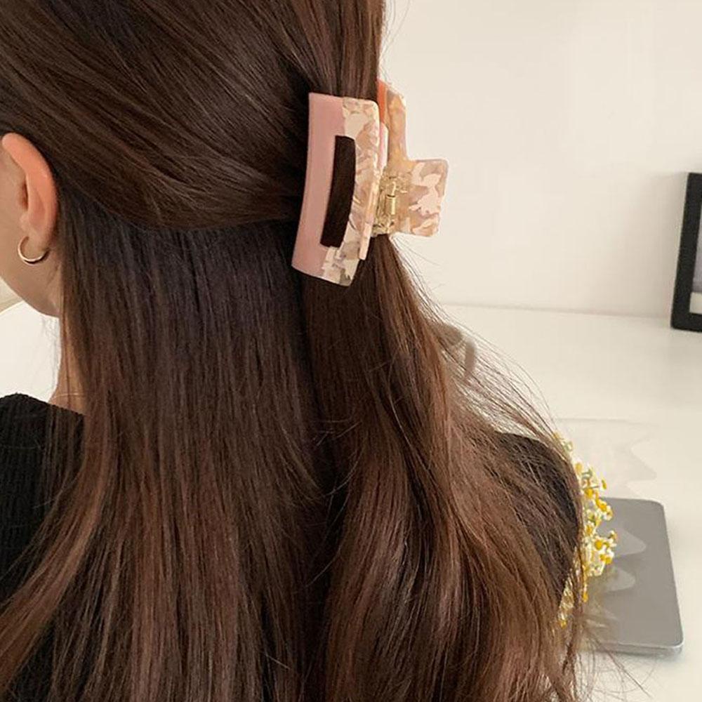 Kẹp Tóc Màu Xanh Dương / Vàng / Hồng Phong Cách Hàn Quốc Sang Trọng