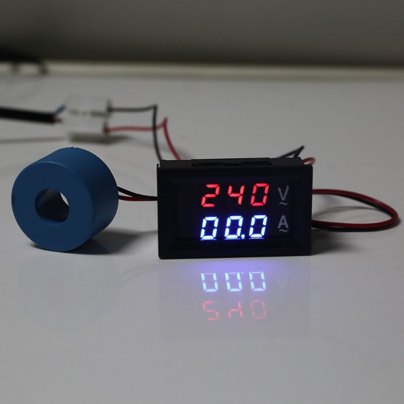 Vôn kế kỹ thuật số 0.28" AC 60-500v 10a 50a 100a