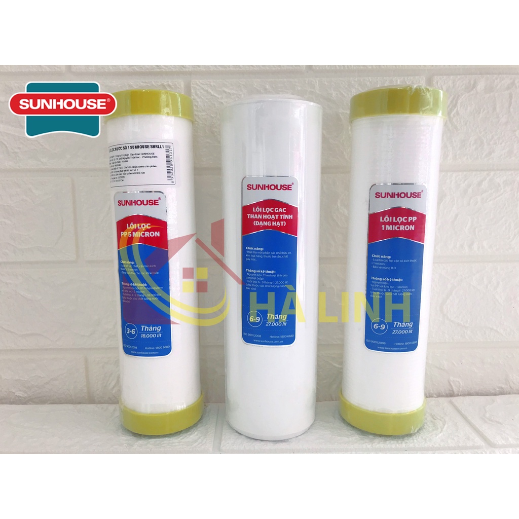 Lõi lọc nước Sunhouse số 1,2,3 - Chính hãng