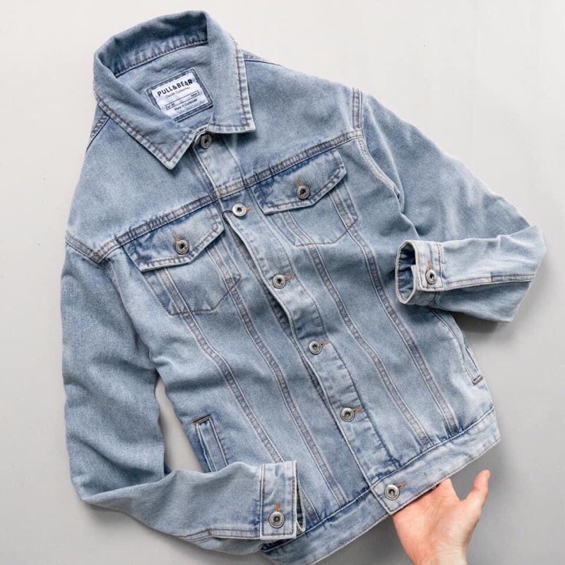 Áo jean pull & bear nam