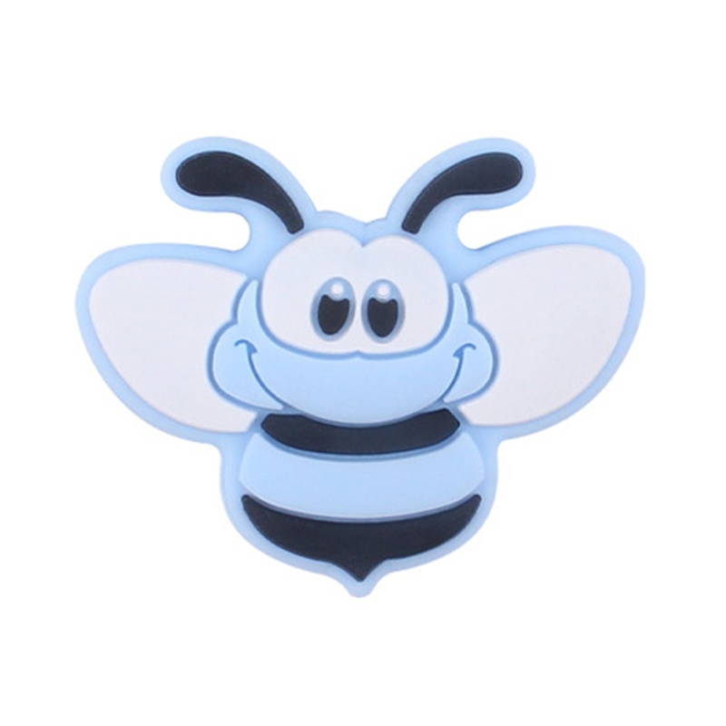 1 Đồ Chơi Hạt Silicon Không BPA Hình Chú Ong Hoạt Hình Dành Cho Bé Mọc Răng DIY