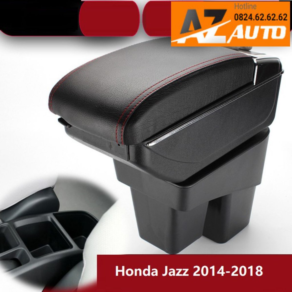 Hộp tỳ tay ô tô Honda Jazz - hàng cao cấp