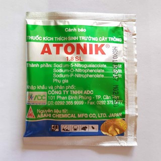 PHÂN BÓN LÁ KÍCH THÍCH SINH TRƯỞNG CÂY TRỒNG ATONIK 1.8 SL gói 15ml