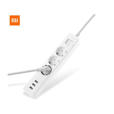 Ổ Cắm Điện Thông Minh Xiaomi Mi Power Strip 3 USB 3 Outlet Global - NRB4030GL - Hàng Chính Hãng - Bản Quốc Tế