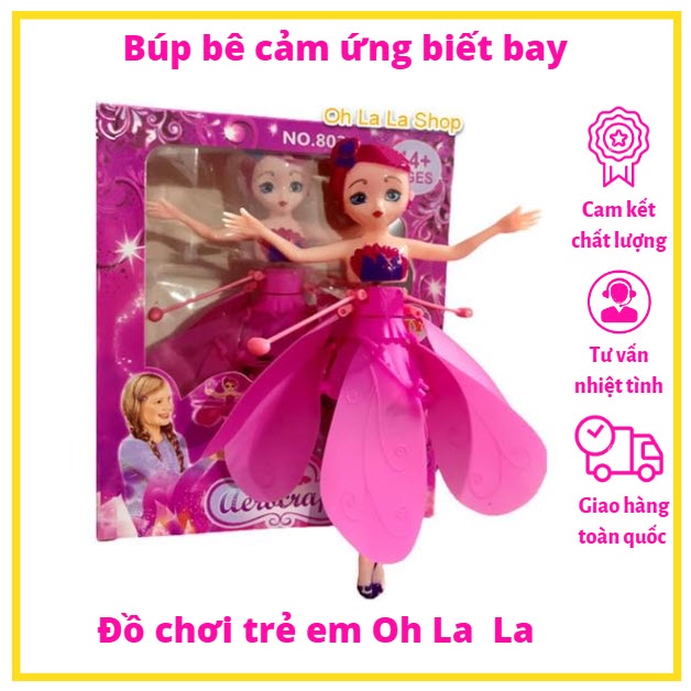 Đồ chơi Búp bê biết bay cảm ứng bằng tay, Cô tiên biết bay, Đồ chơi cho bé gái