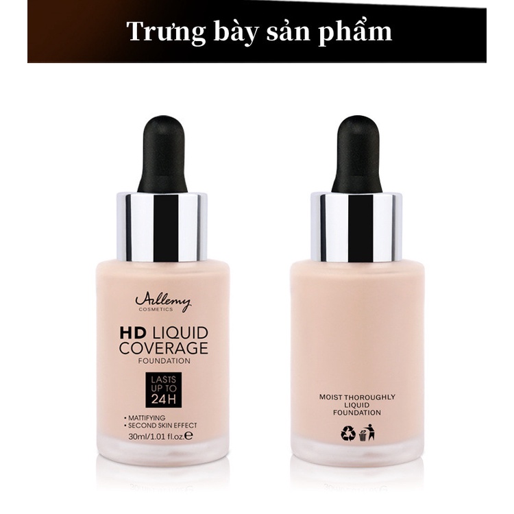Kem nền BB 24h Liquid  trang điểm khuôn mặt che khuyết điểm tiện lợi che khuyết điểm hiệu quả