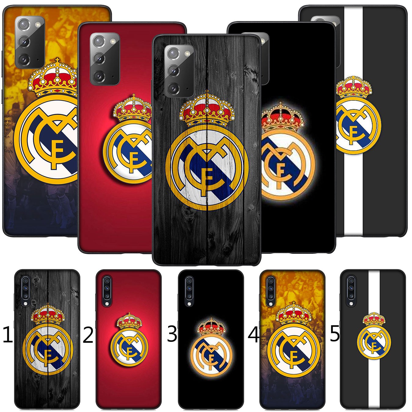 Ốp điện thoại silicon hình logo CLB Real Madrid cho Samsung Galaxy A11 A31 A10 A20 A30 A50 A10S A20S A30S A50S A71 A51