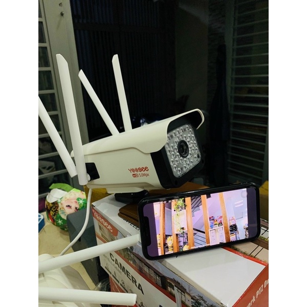 Camera Ngoài Trời Yoosee 5.0Mpx Full HD Thân Xoay Ban Đêm Có Màu