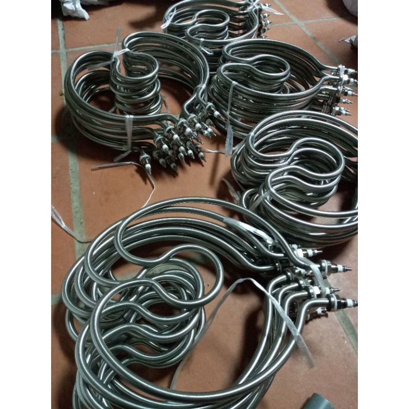 Điện trở đun nước, nồi tráng bánh cuốn, gia nhiệt nước  dạng tim 27cm 3kw 220v
