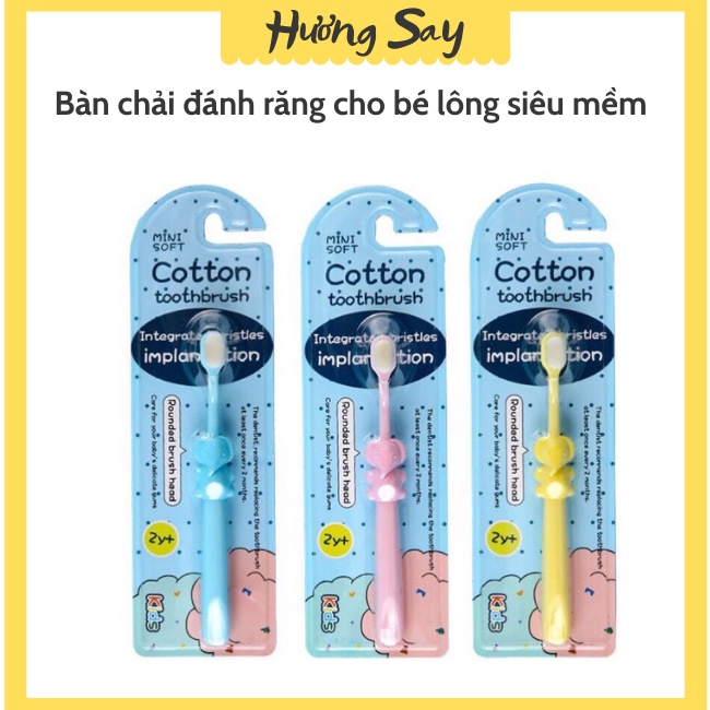Bàn Chải Đánh Răng Lông Mềm Siêu Mảnh Thiết Kế Hoạt Hình Cho Bé 2-5 - 12 Tuổi BC01