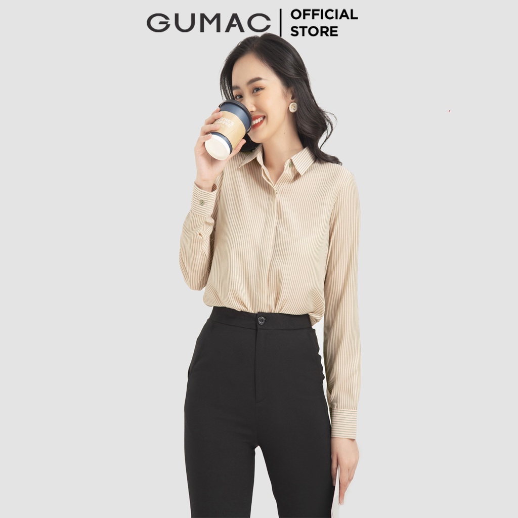 Áo sơ mi giấu nút AB12002 GUMAC