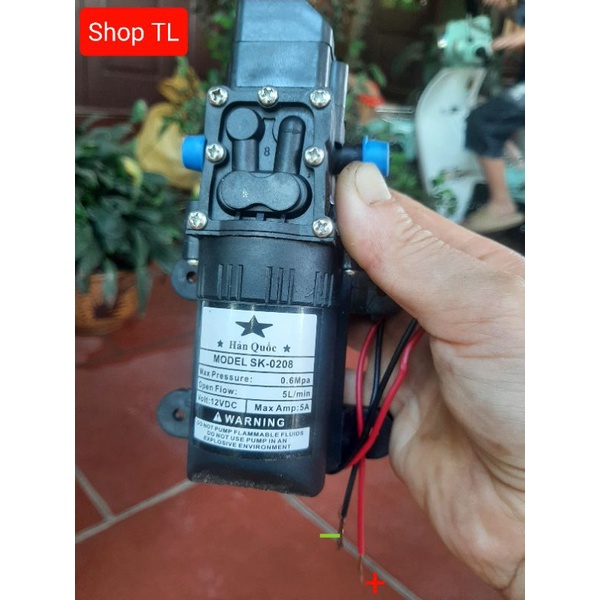 Máy bơm tăng áp mini 12v  SK - máy bơm phun sương 12v