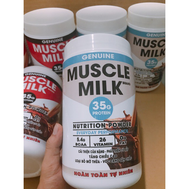 [FREE SHIP] 1KG Bột Sữa Tăng Cân, tăng cơ  Muscle milk cao cấp