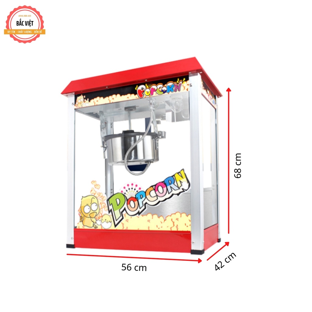 Máy làm bắp rang bơ ngọt, máy nổ bỏng ngô dùng điện VBG-1608 hãng Verly cao cấp chất lượng - BẢO HÀNH 12 THÁNG