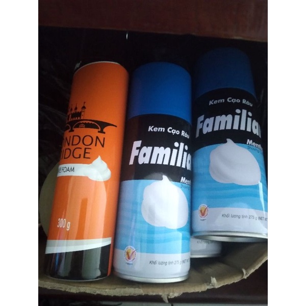 Bọt cạo râu familiar và Gillette 300g