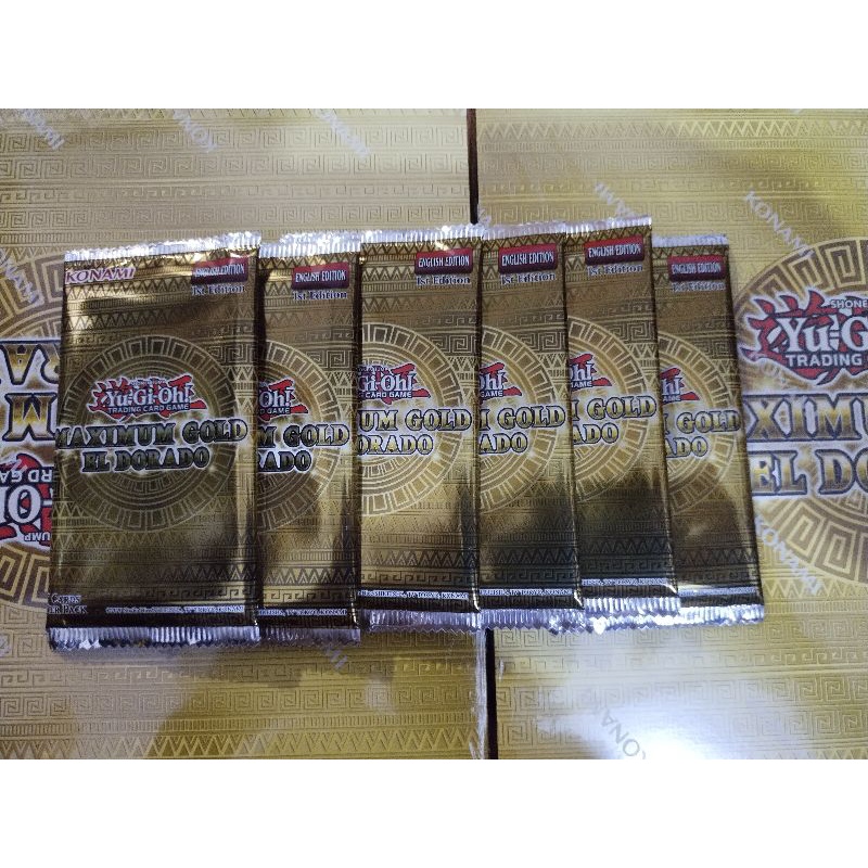 Gói pack lẻ thẻ hình trò chơi yugioh Maximum Gold El Dorado ( phiên bản UK)