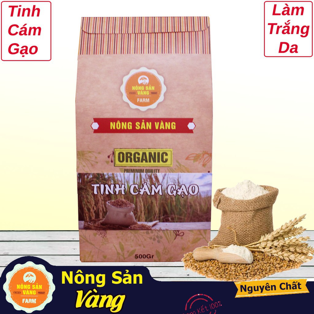 [Hot]Tinh Cám Gạo Nguyên Chất 500gr - Nông Sản Vàng