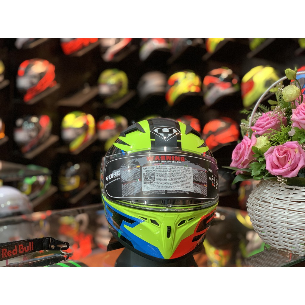 Mũ Fullface Yohe 978 Plus (Tặng khăn Trùm đầu Ninja xin xò)