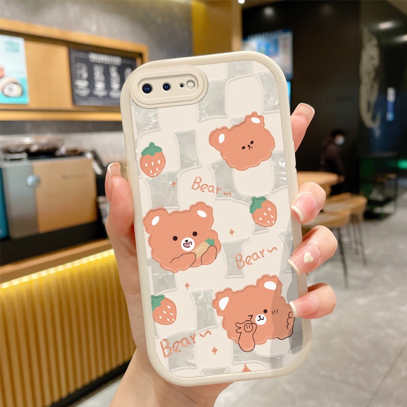 Camera Lens Protector Shell Pattern Phone Case For iPhone 6 6s 6 Plus 6s Plus iPhone 7 Plus 8 Plus iPhone 13 13 Pro 13 Pro Max Cute Bear Rabbit Girl Women Gift Cover