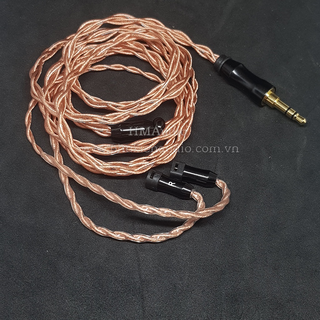 Dây tai nghe đồng OFC 1.2mm tết 4 - Sennheiser IE80/ IE80s