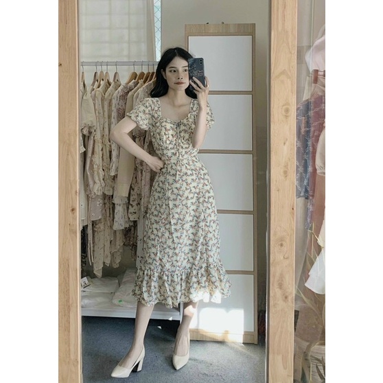 Đầm suông hoa 🌷Đầm hoa xanh ❤️FREESHIP 🌷Nhập MADEBY20 giảm 20k đơn trên 300k | BigBuy360 - bigbuy360.vn