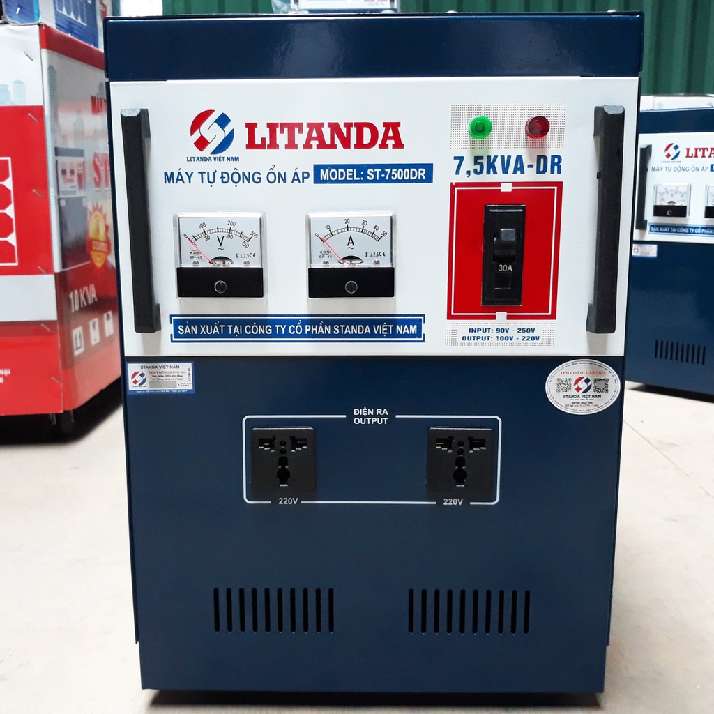 ỔN ÁP LITANDA 7,5KVA DR DẢI 90V