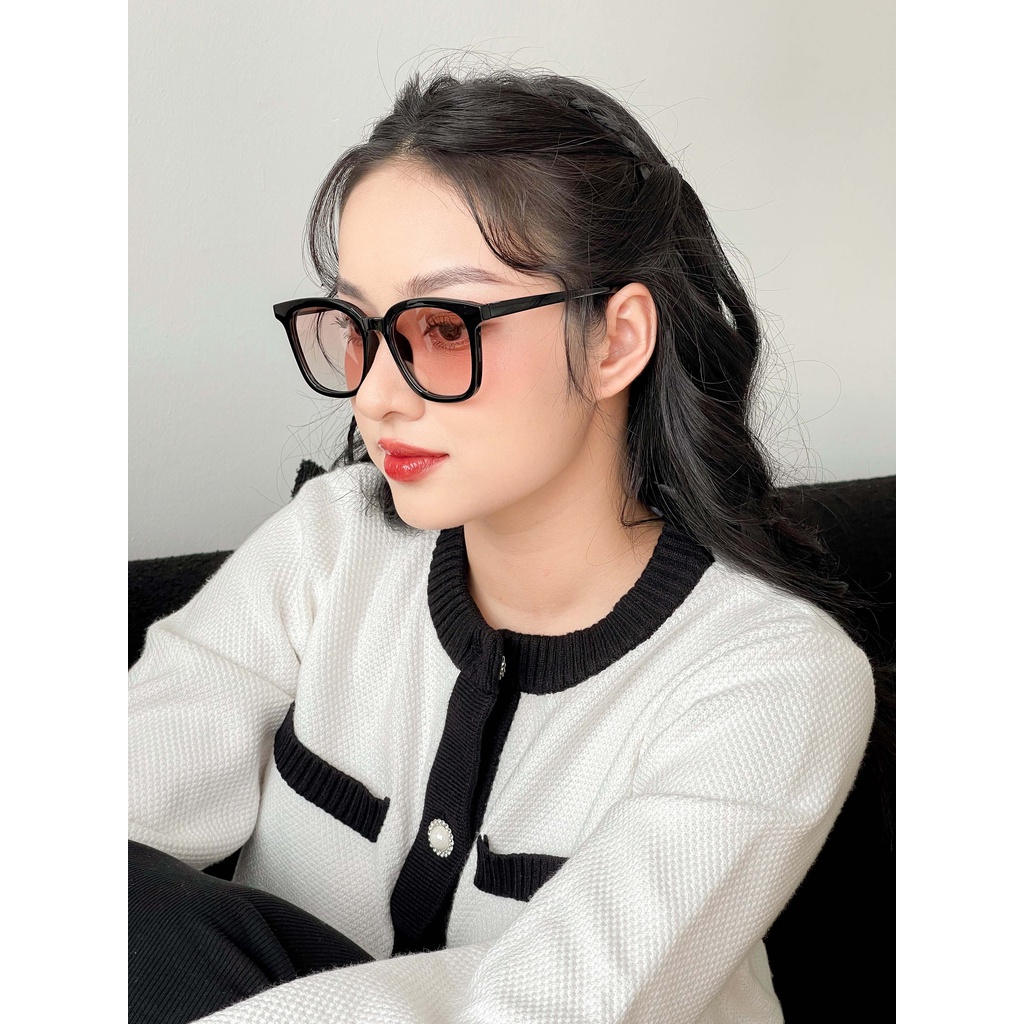 Gọng kính nam nữ LILYEYEWEAR mắt kính vuông to dễ đeo chất liệu dày dặn màu sắc thời trang 1979