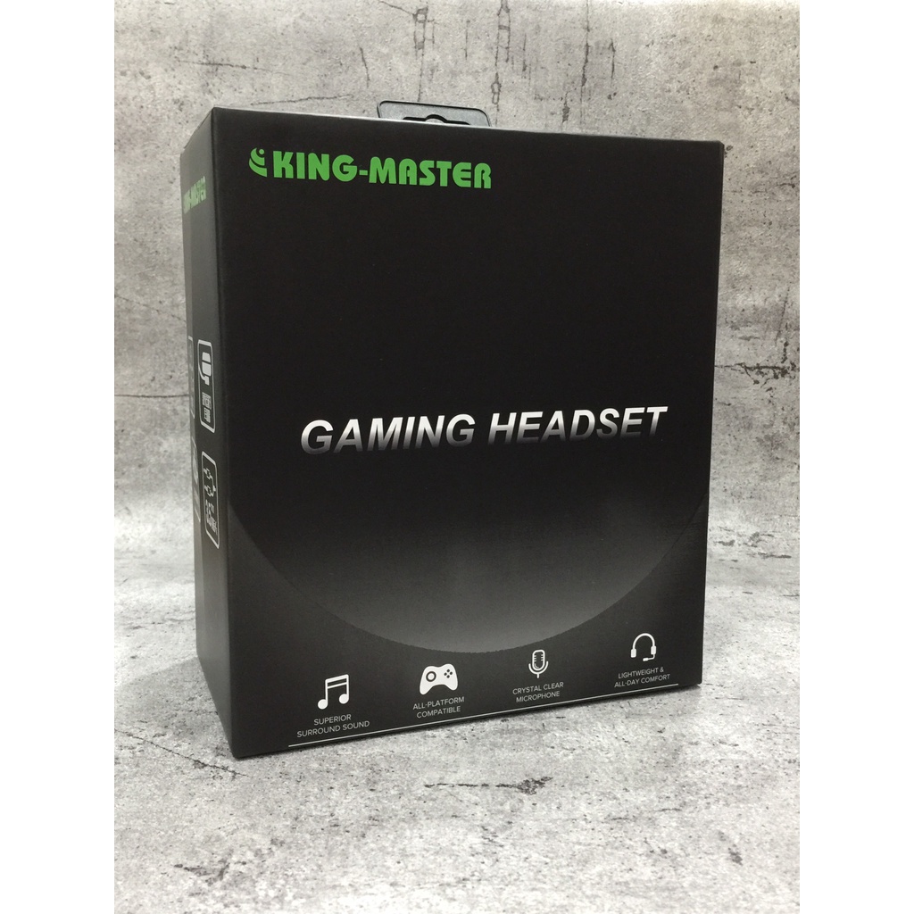 Tai nghe Kingmaster K2 LED (USB+3.5MM) đen